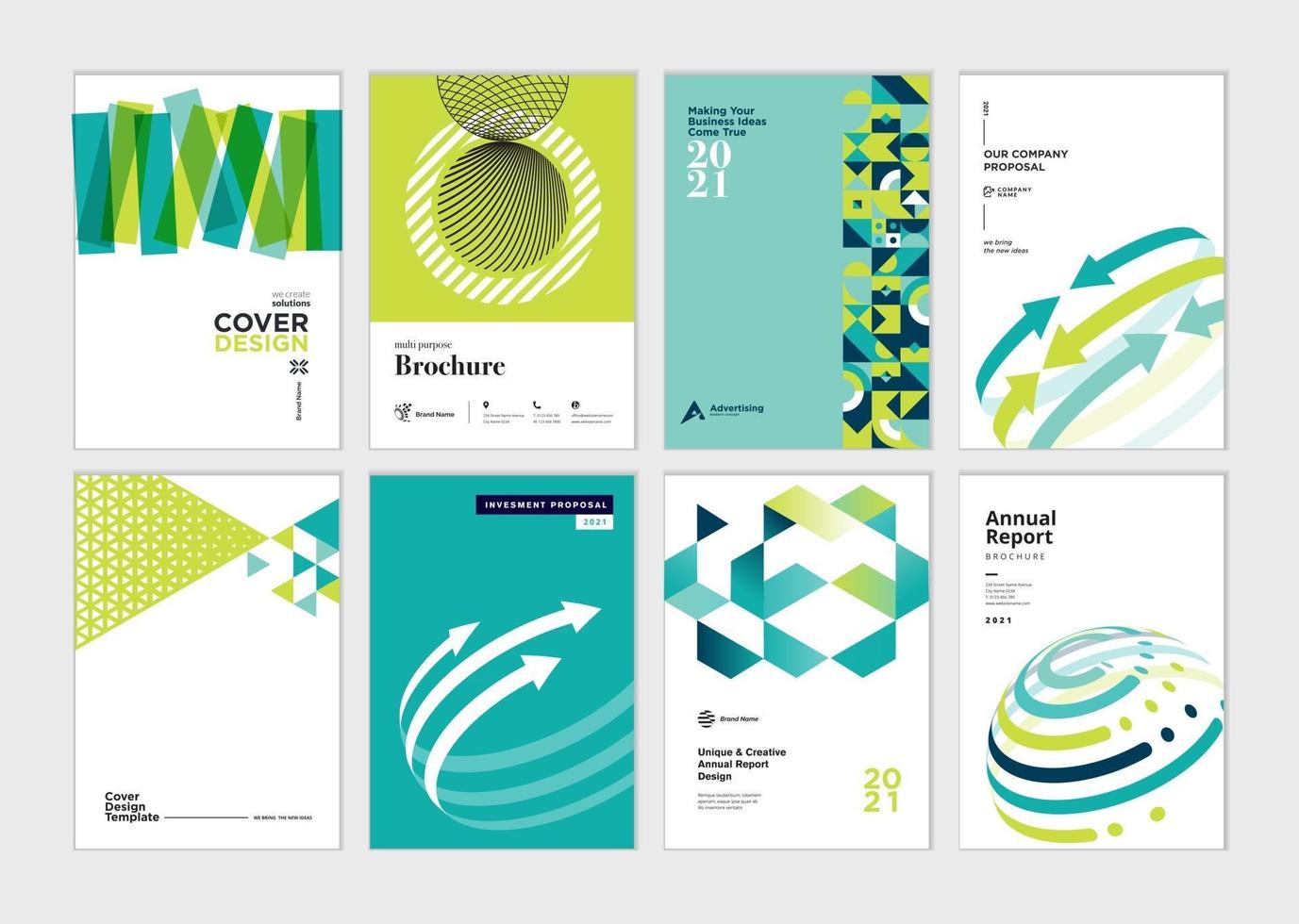 Brochure, Business Plan, Annual Report Designs vector