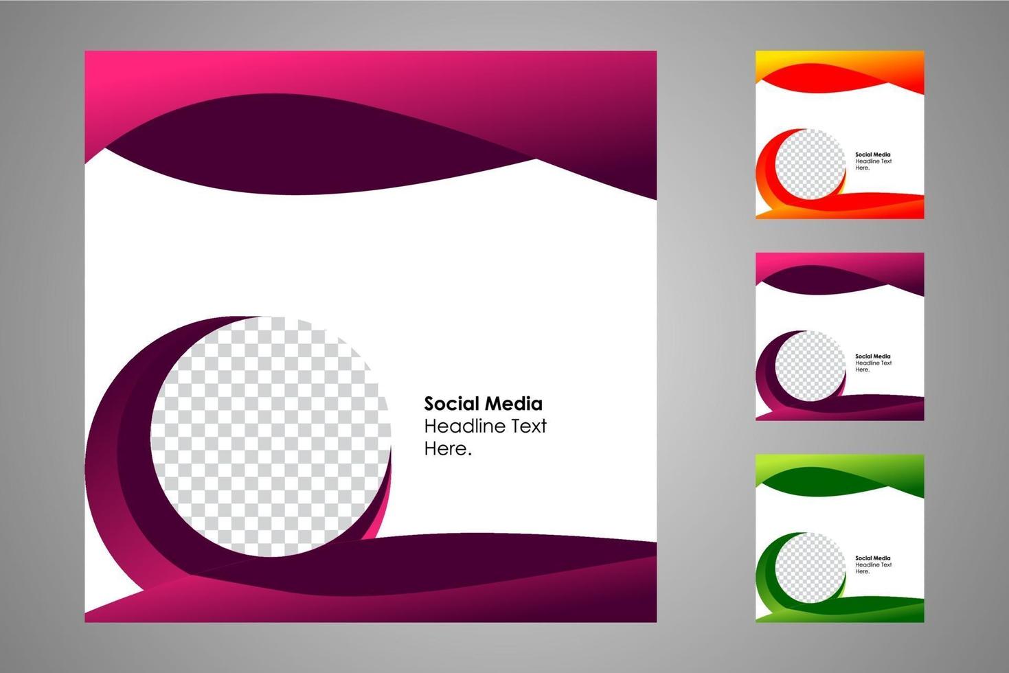 Suitable for social media posts templates and web or internet ads. vector