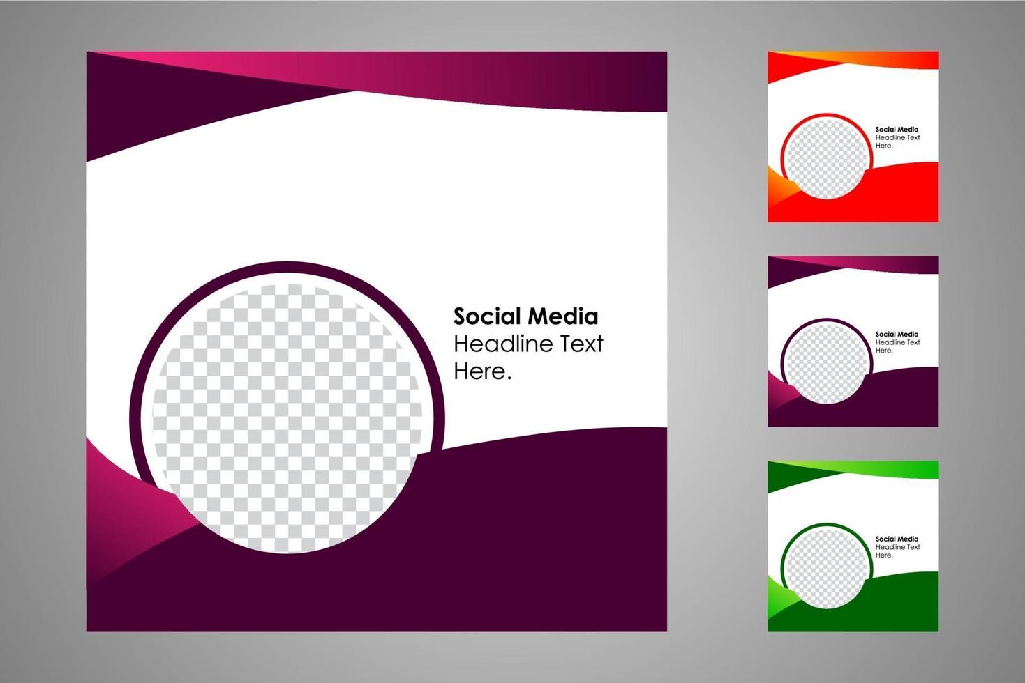 Suitable for social media posts templates and web or internet ads. vector