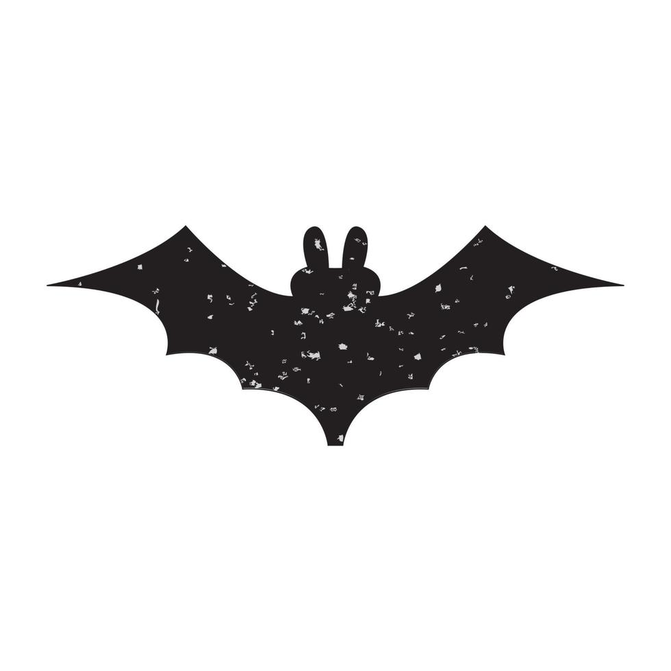 Halloween slhouettes bat. vector