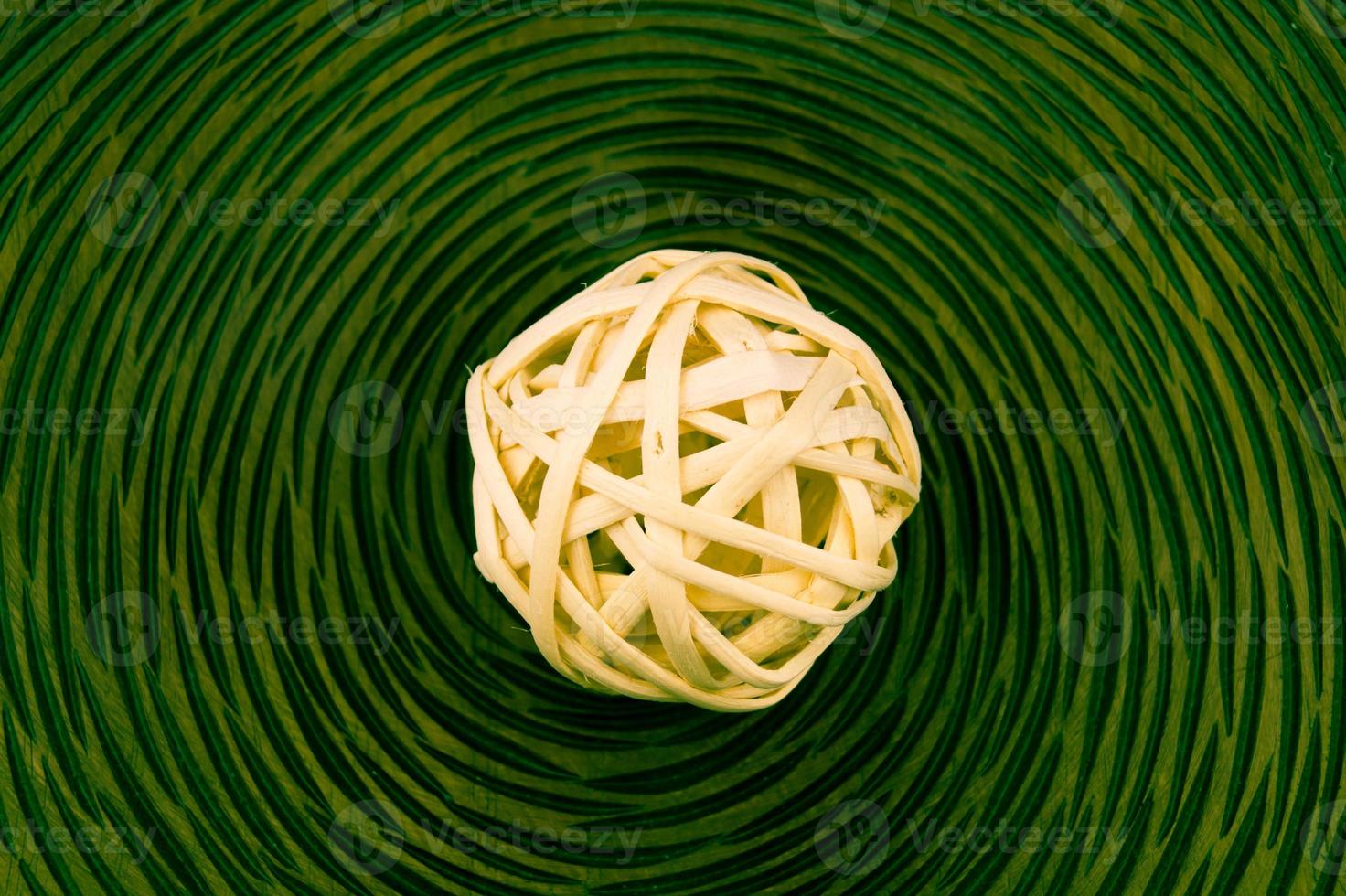 bolas de mimbre de madera para decorar foto