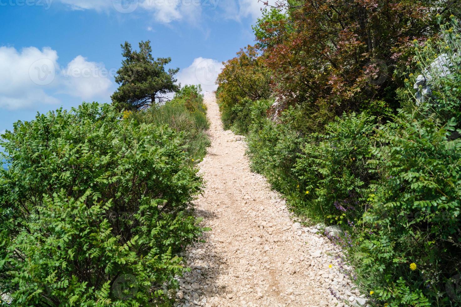 Walking Trail from the top of Mount Sdr to Dubrovnik old town photo