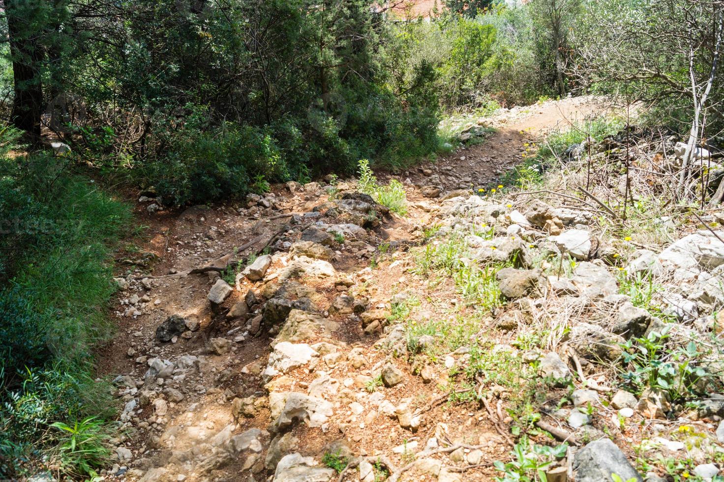 Walking Trail from the top of Mount Sdr to Dubrovnik old town photo