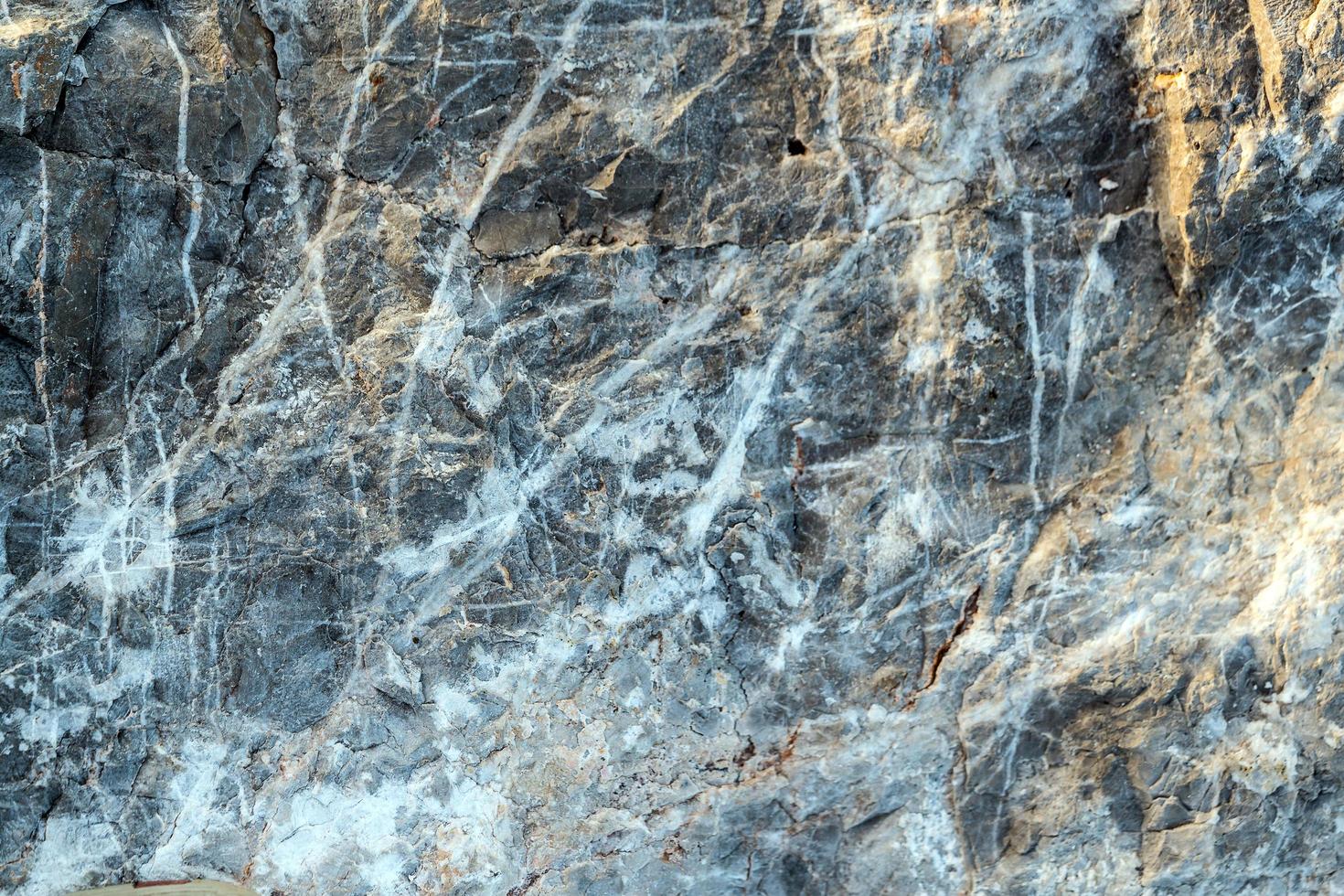patrón natural superficie de rocas saladas foto