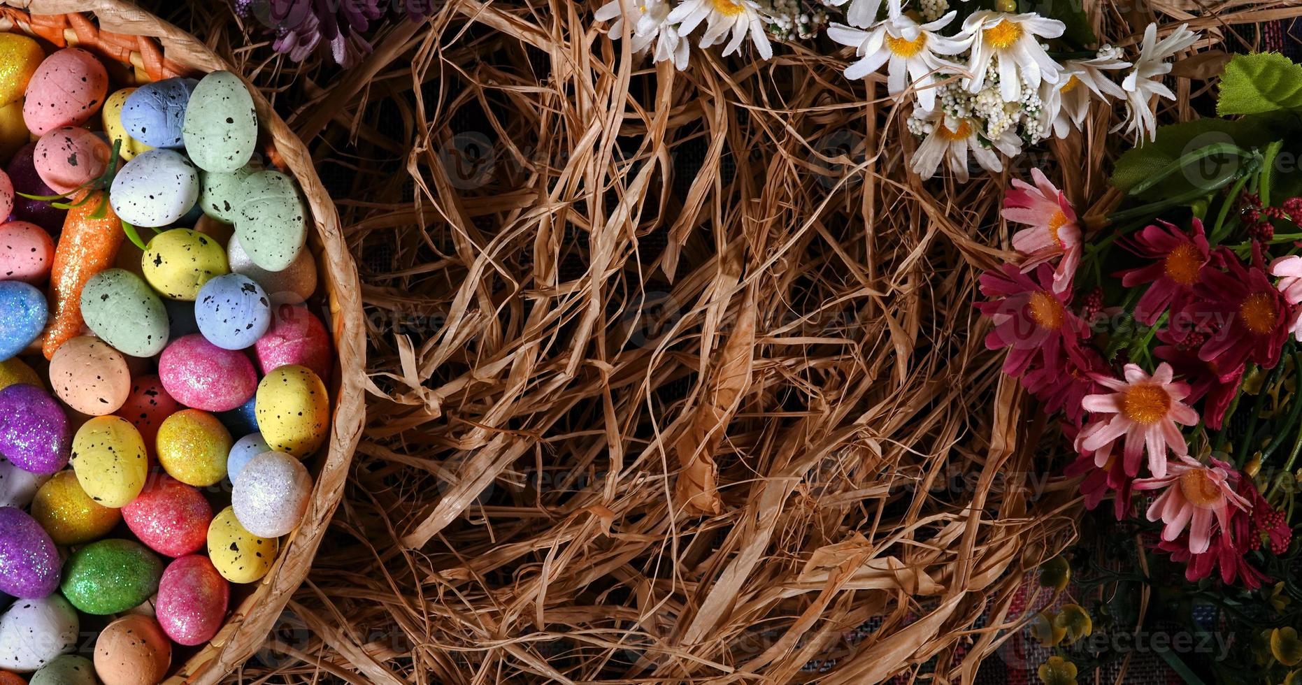 Colorful Traditional Easter Paschal Eggs photo