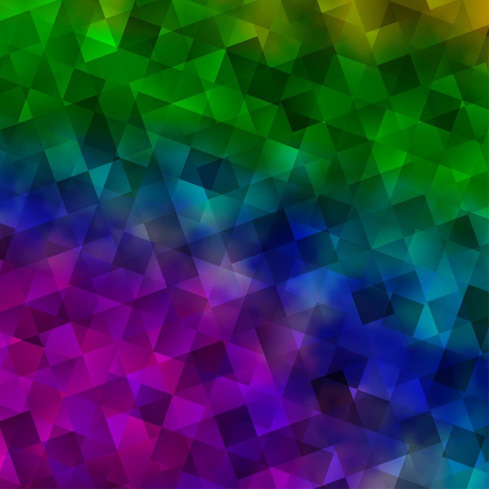 Light Multicolor vector pattern with polygonal style with cubes.