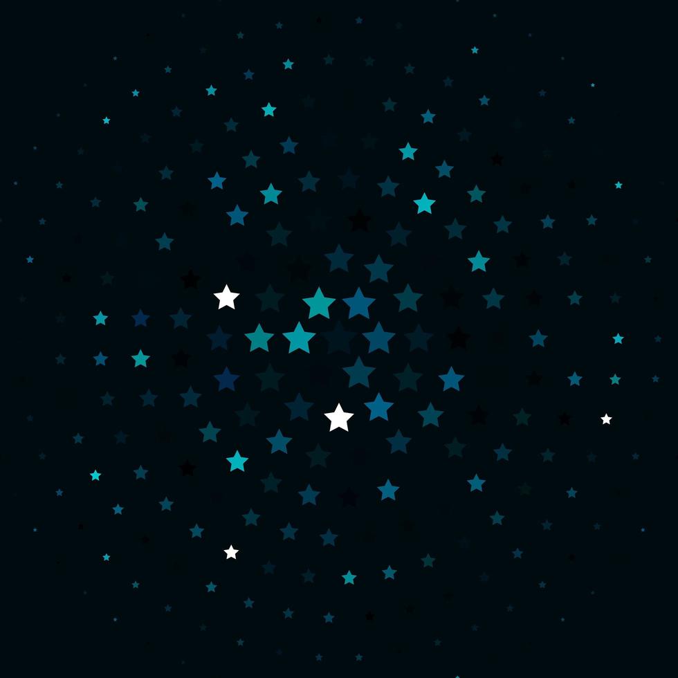 Light BLUE vector background with colorful stars.