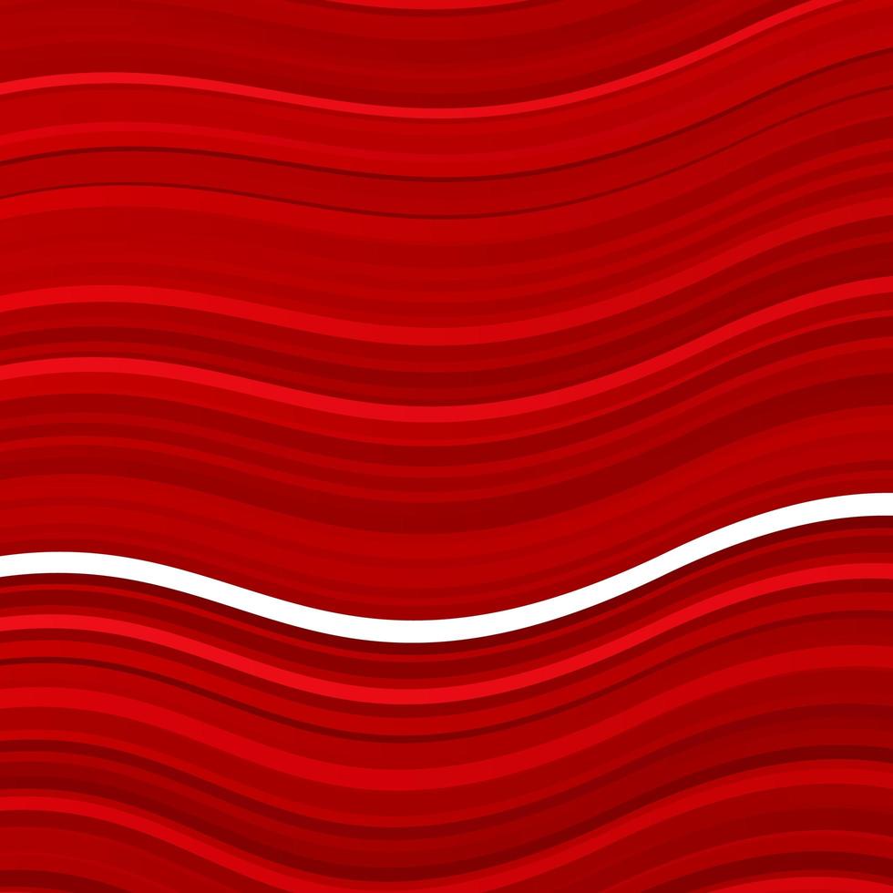 Light Red vector background with bent lines.