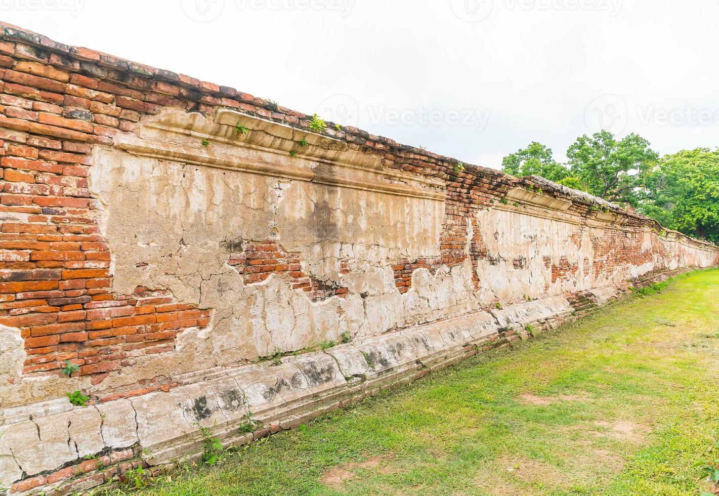 Beautiful old architecture historic of Ayutthaya in Thailand - boost up color processing style photo