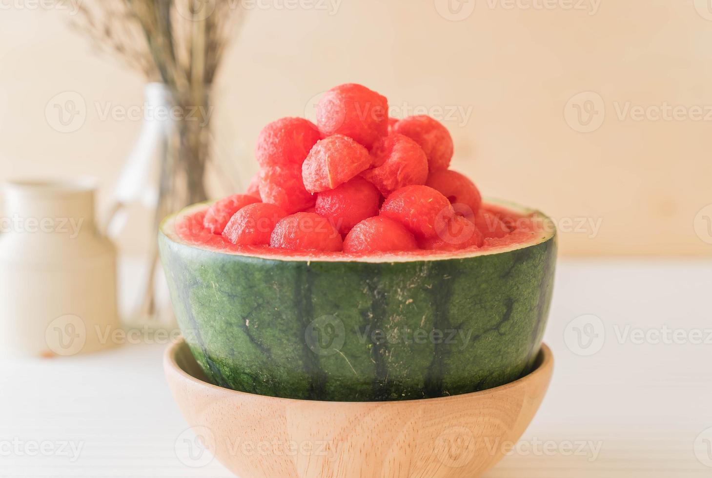 Fresh watermelon on the table photo