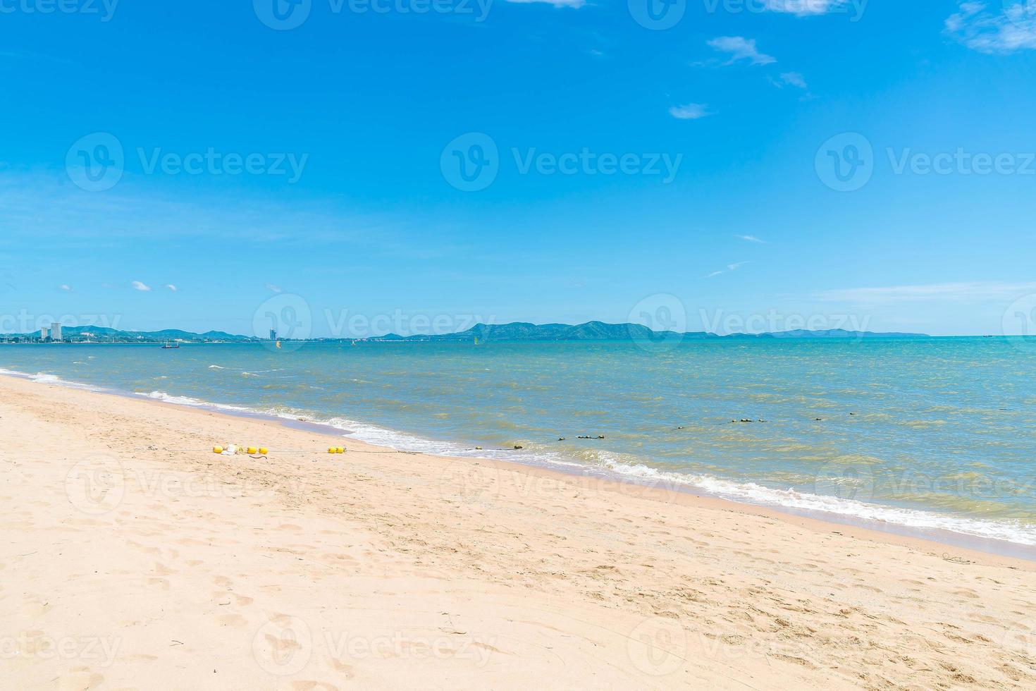 Empty sea and beach background photo