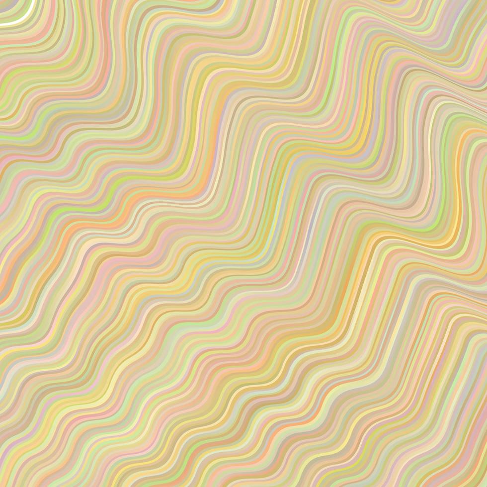 Light Yellow vector pattern with curved lines.