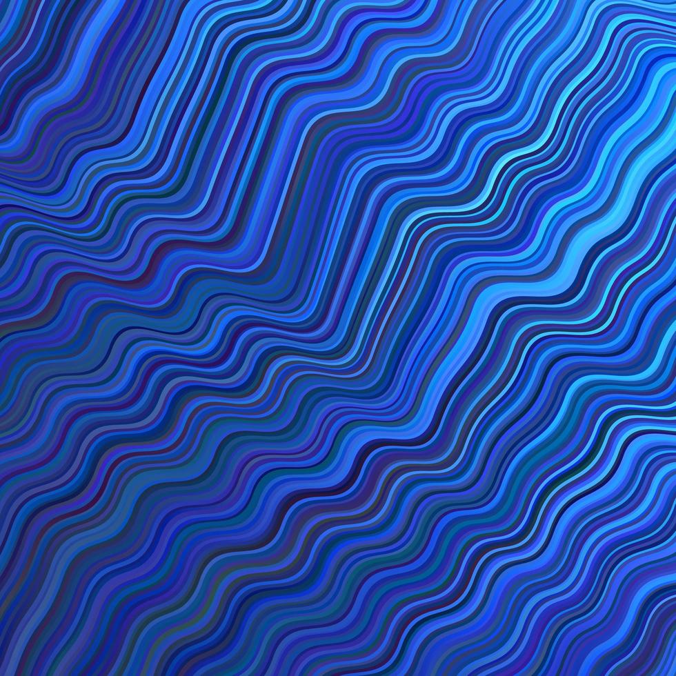 Dark BLUE vector texture with curved lines.
