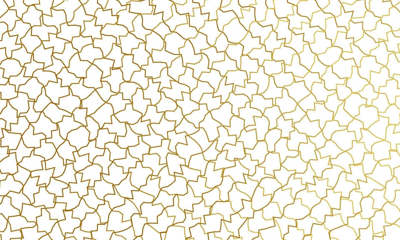 Modern Golden Mosaic Lines Pattern vector