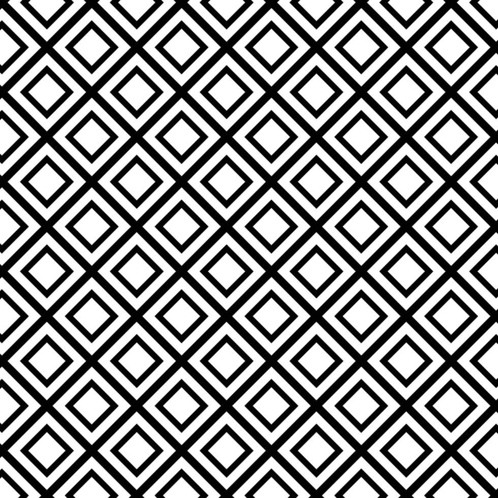 Modern Black Rhombus Seamless Pattern vector