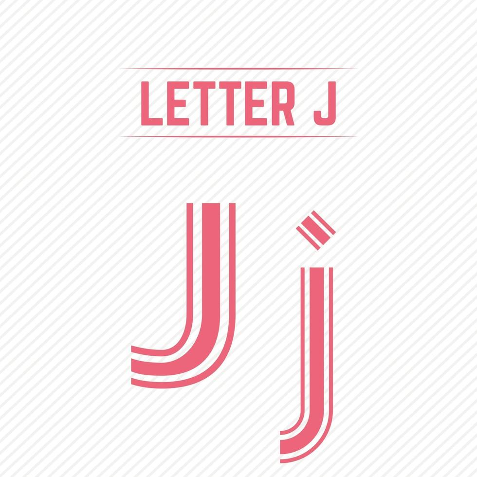 Abstract Letter J With Creative Design vector