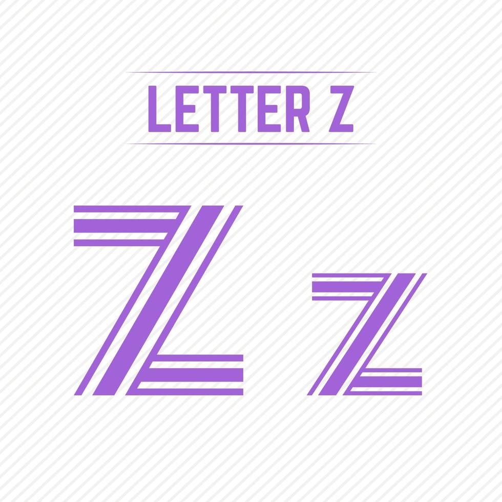 Abstract Letter Z With Creative Design vector