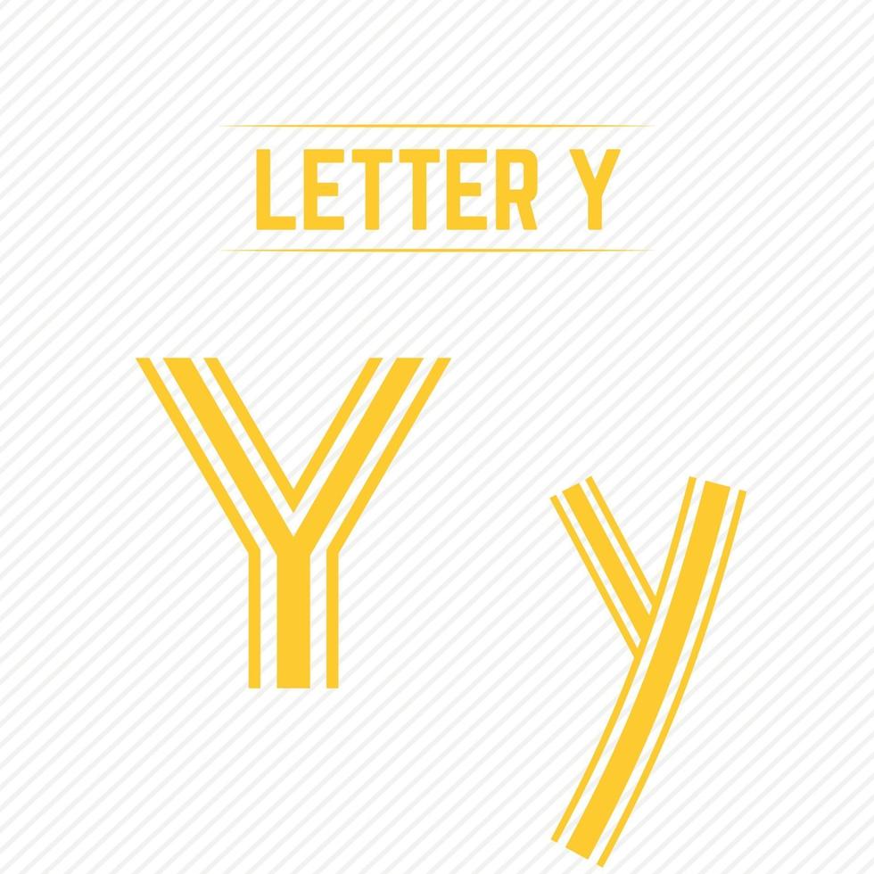 Abstract Letter Y With Creative Design vector