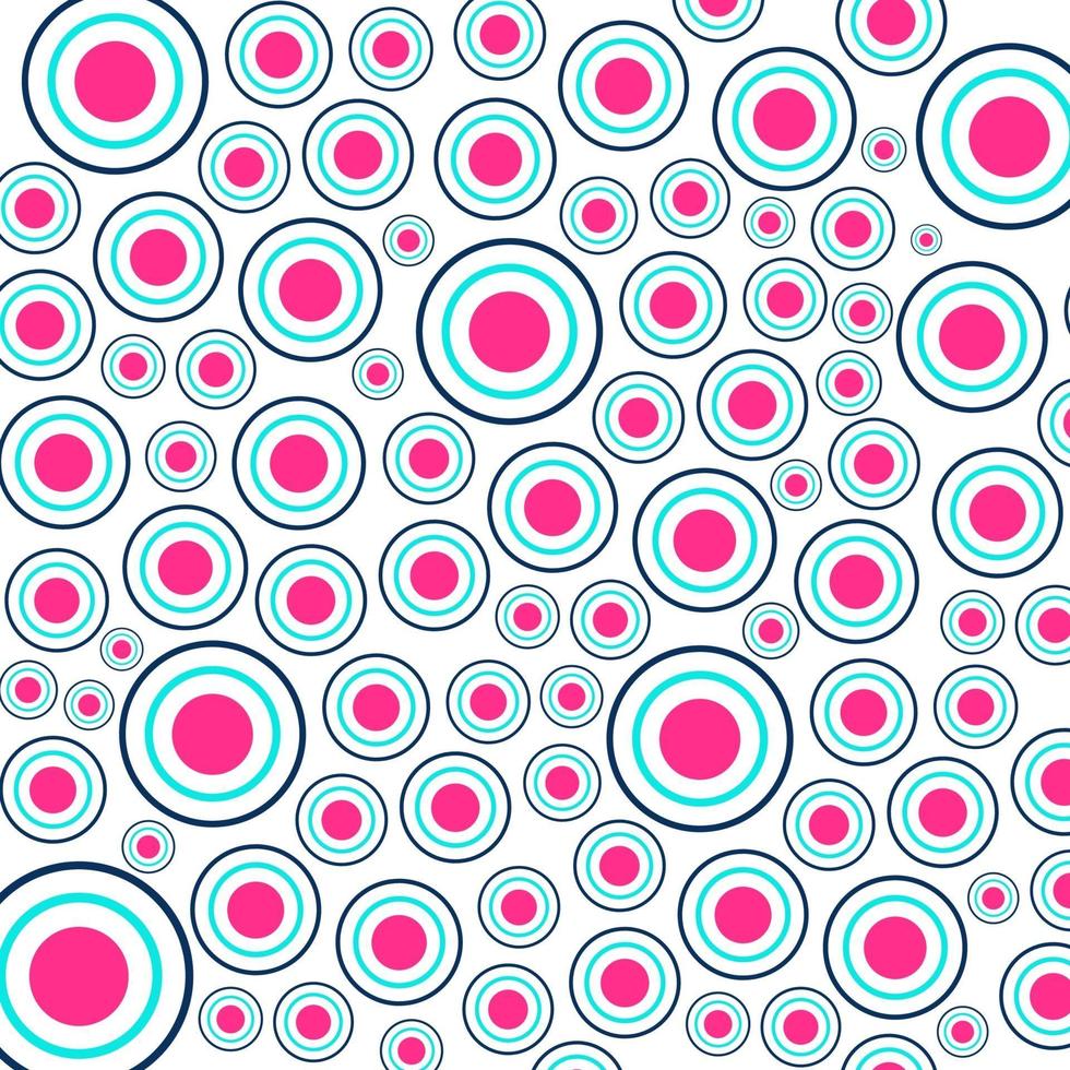 Modern Colorful Circle Seamless Pattern vector