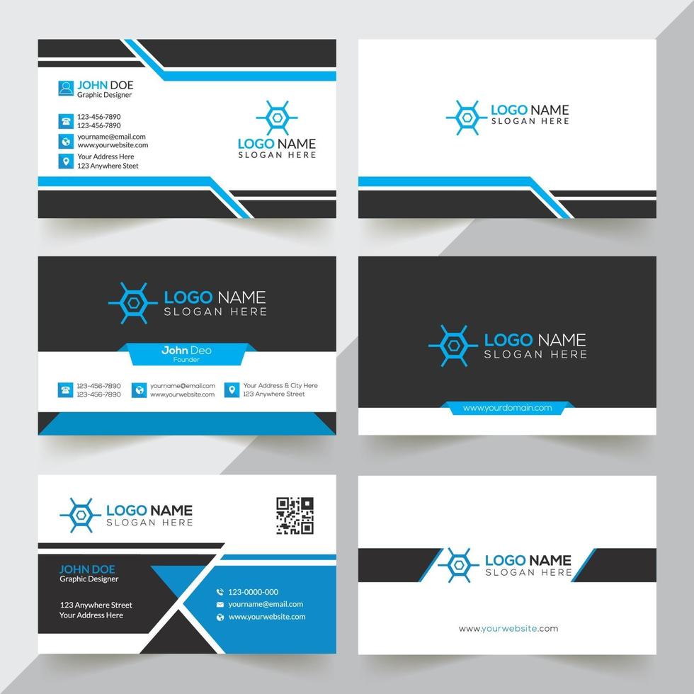 Business Card Design Template vector