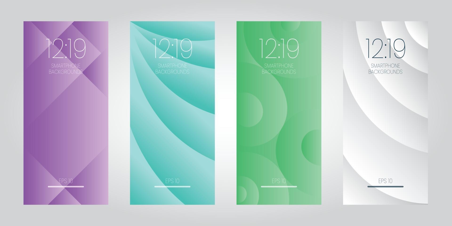 Abstract style wave wallpaper for smartphone mobile device vector