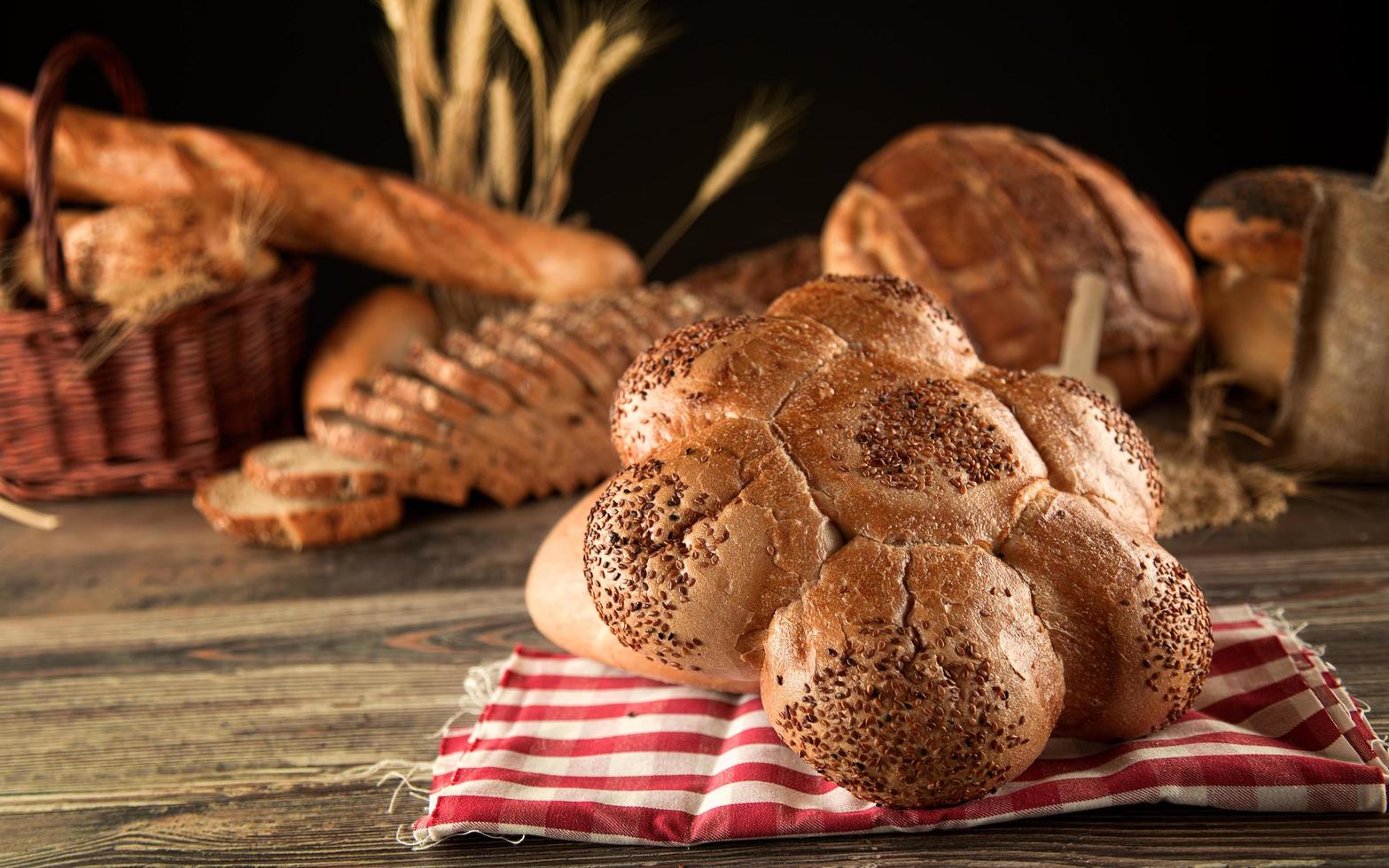 Delicious Fresh Bread Food Concept photo