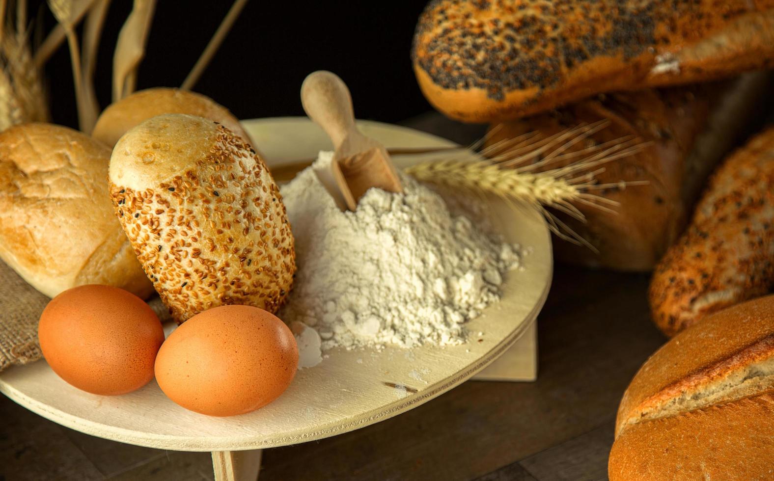 Delicious Fresh Bread Food Concept photo