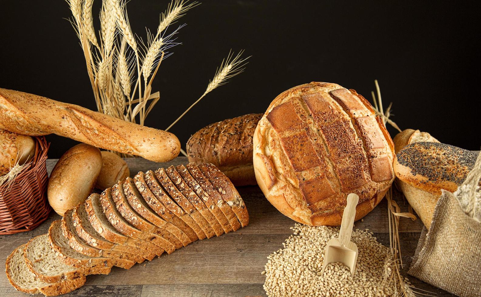 Delicious Fresh Bread Food Concept photo