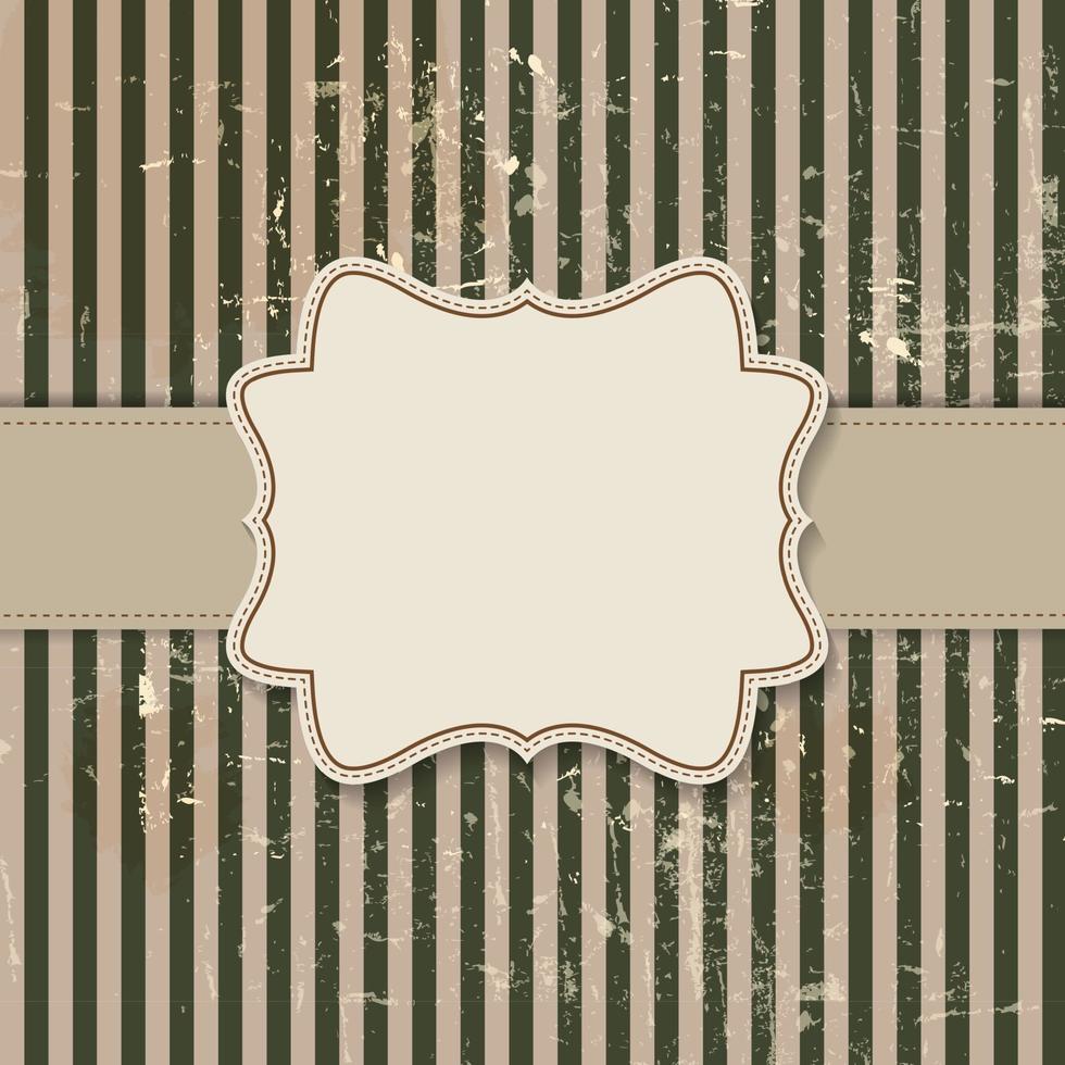 Vintage background with frame vector illustration