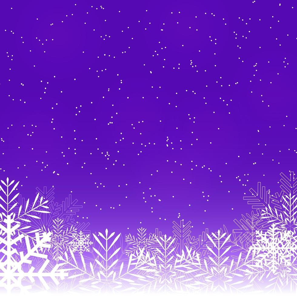 Abstract Beauty Christmas and New Year Background with Snow vector