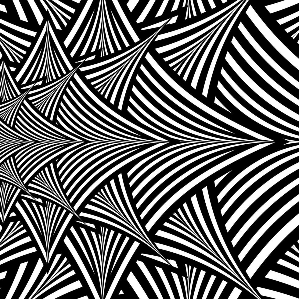 Black and White Hypnotic Background vector
