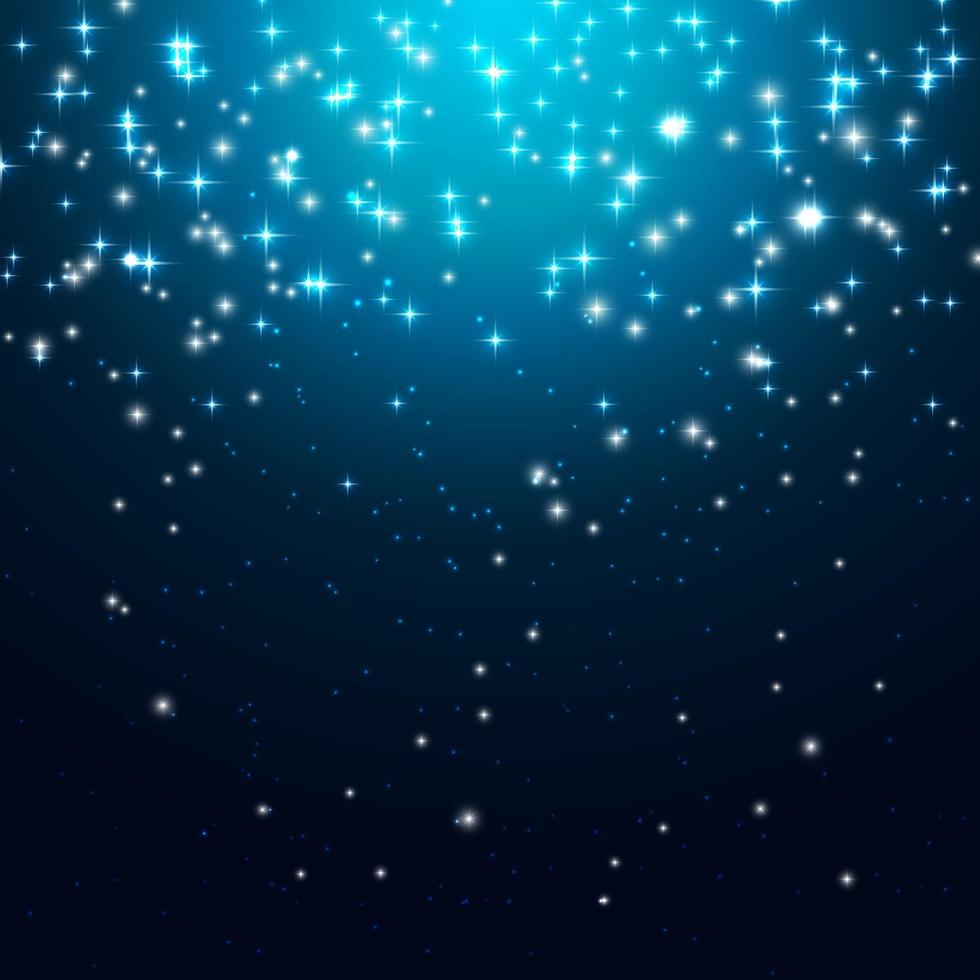 Star Shiny Sky Vector Illustration Background