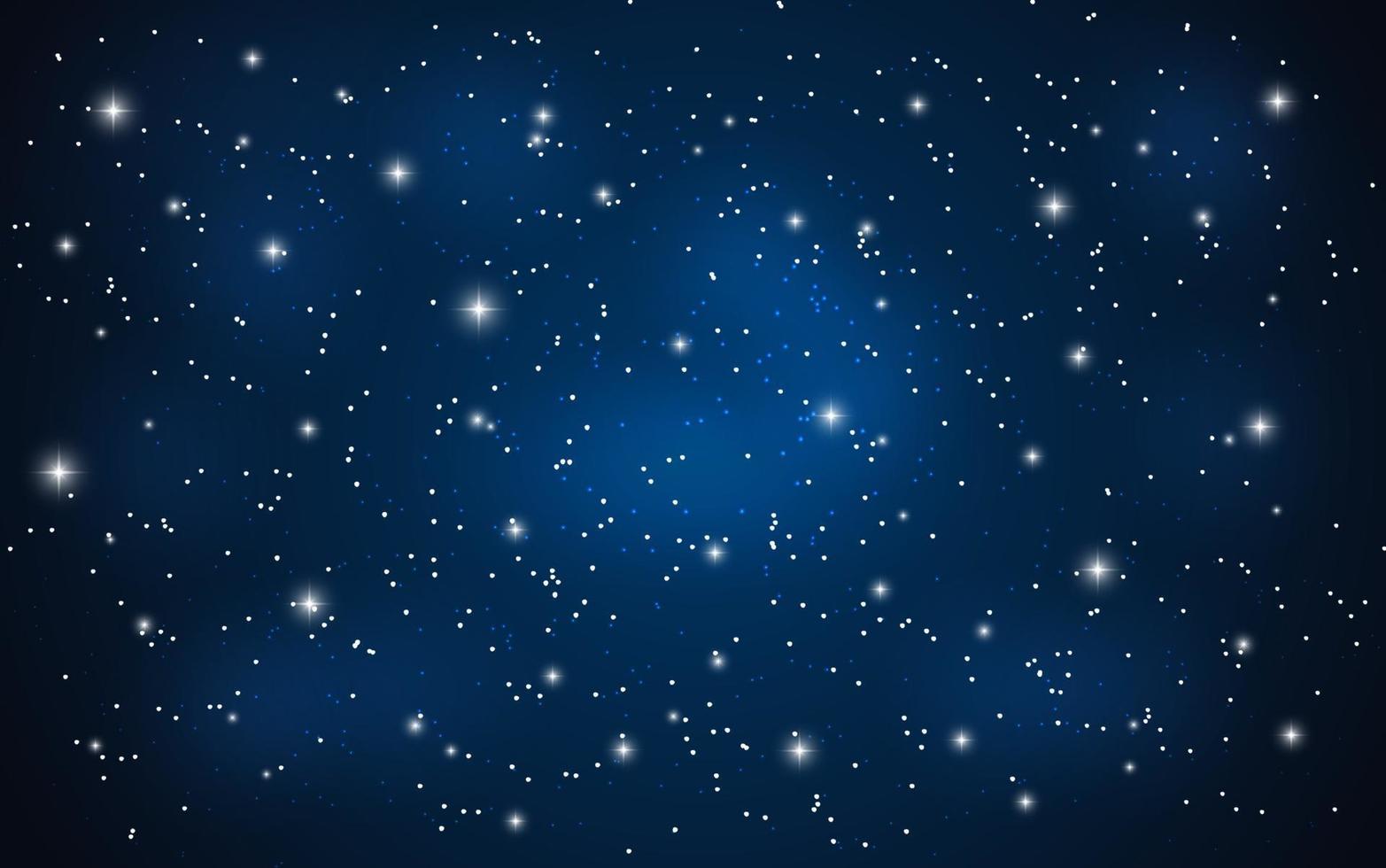 fondo de ilustración de vector de cielo estrellado