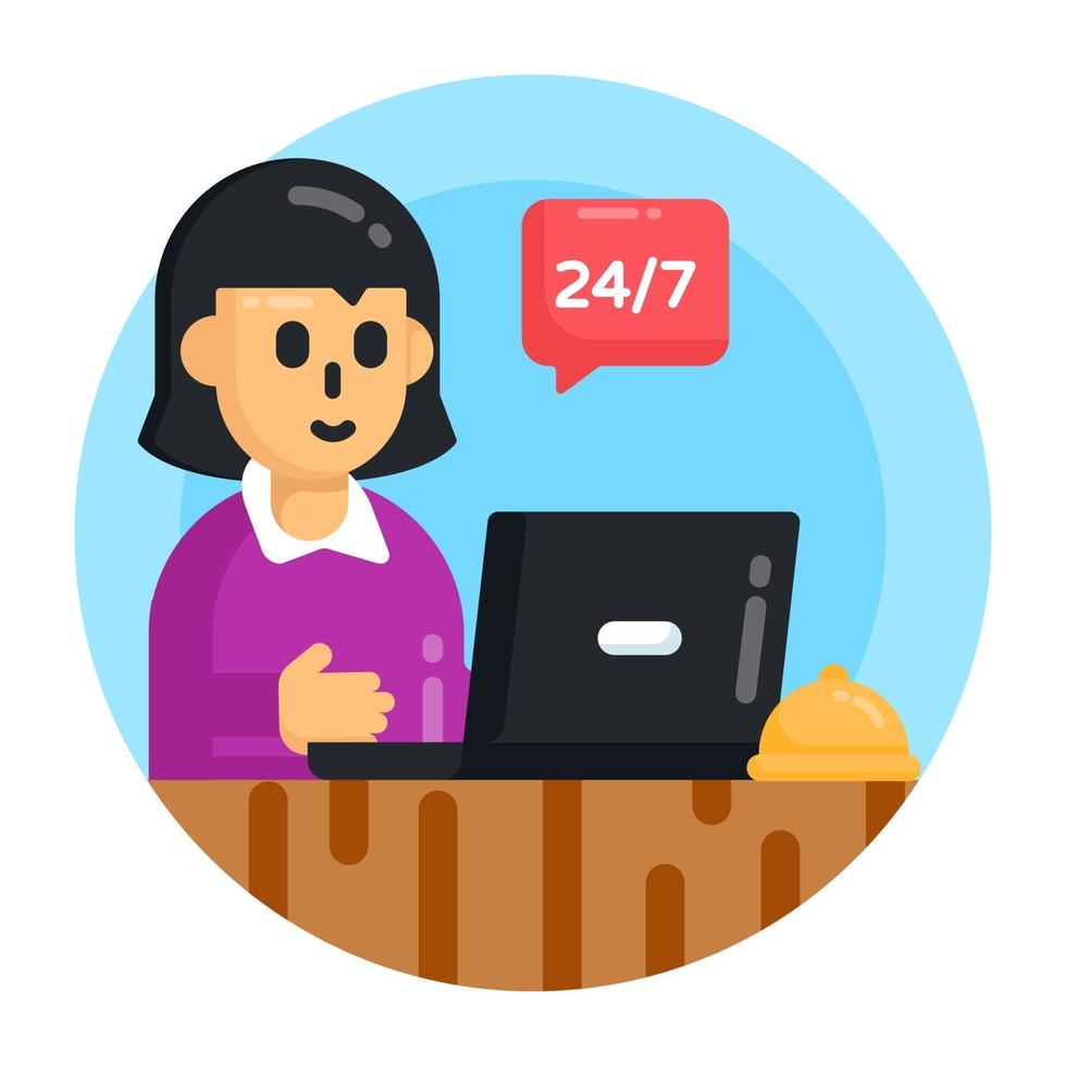 24  Hour Service vector