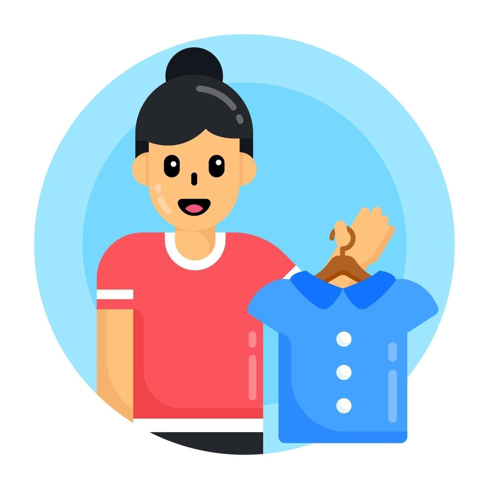 Sales Girl Assistant vector