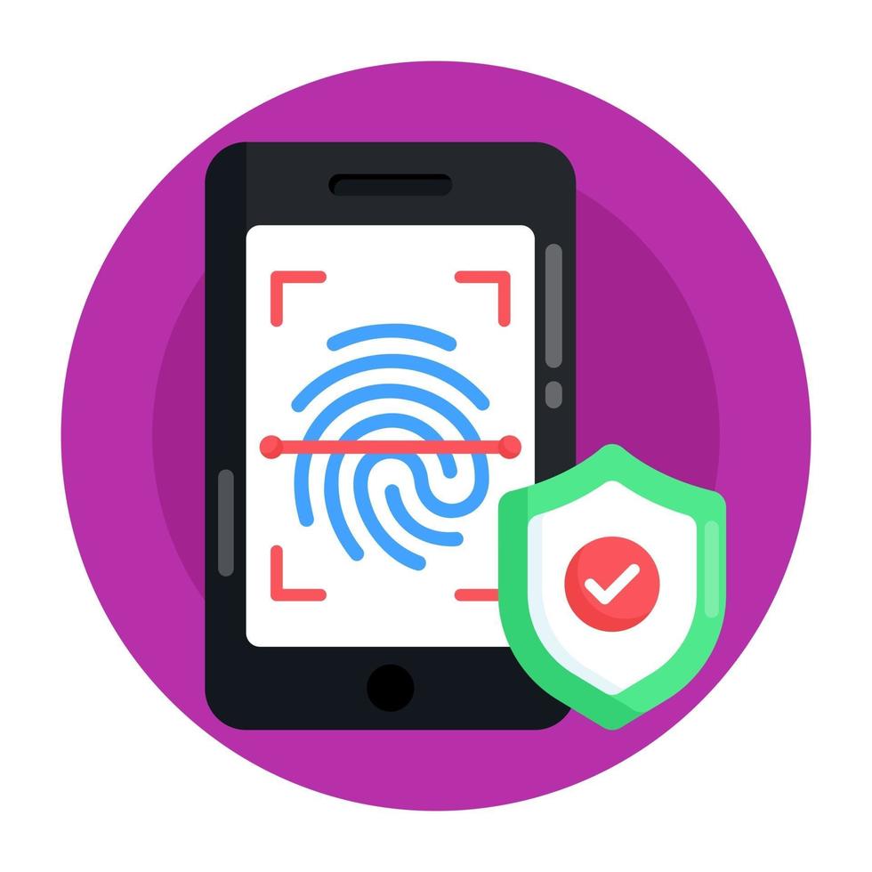 Finger print Scanning vector