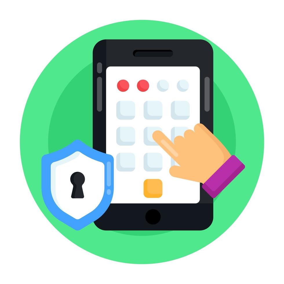 Phone Protection app vector