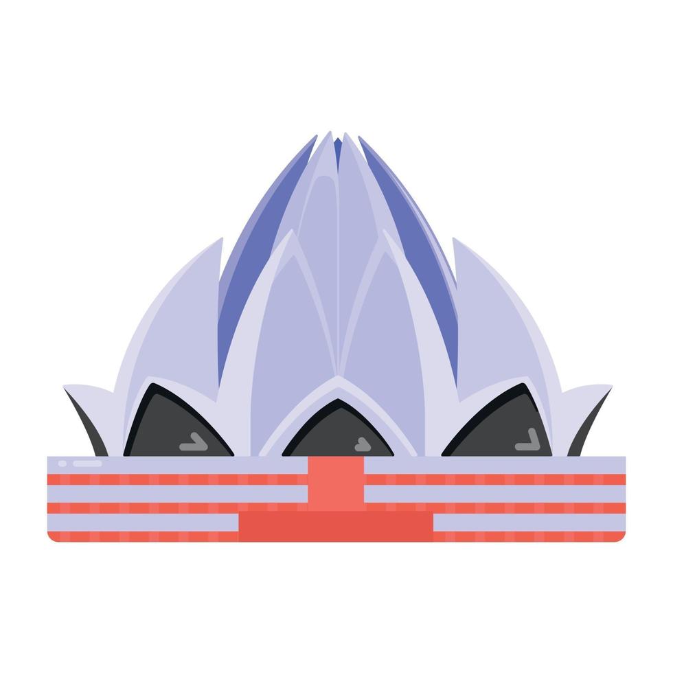 Indian  Lotus Temple vector