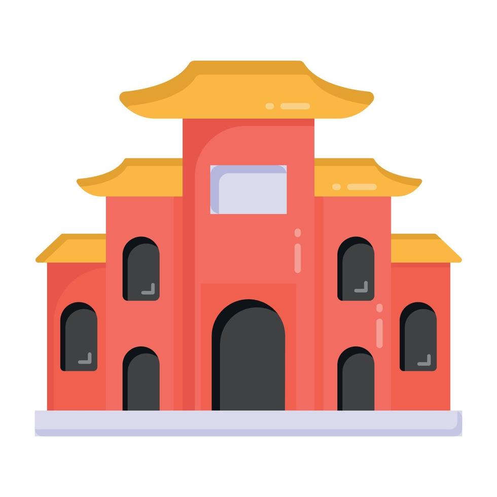 Forbidden City Pagoda vector