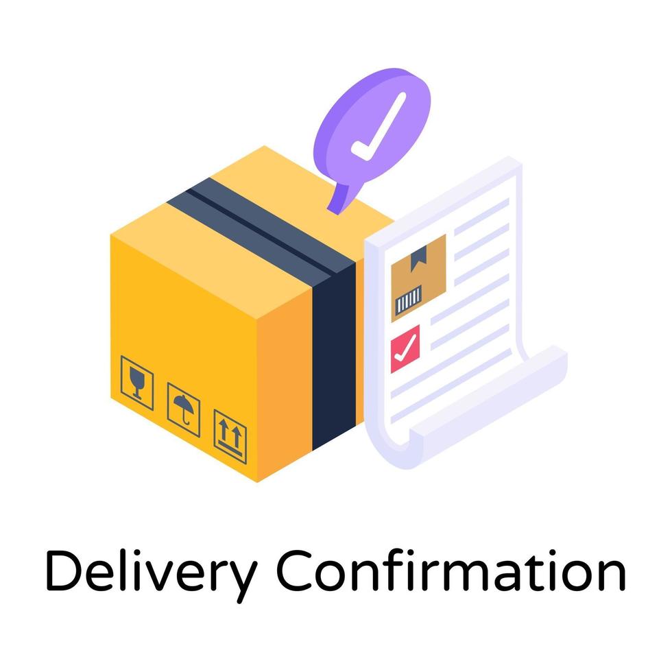 Delivery Confirmation and Logistics vector