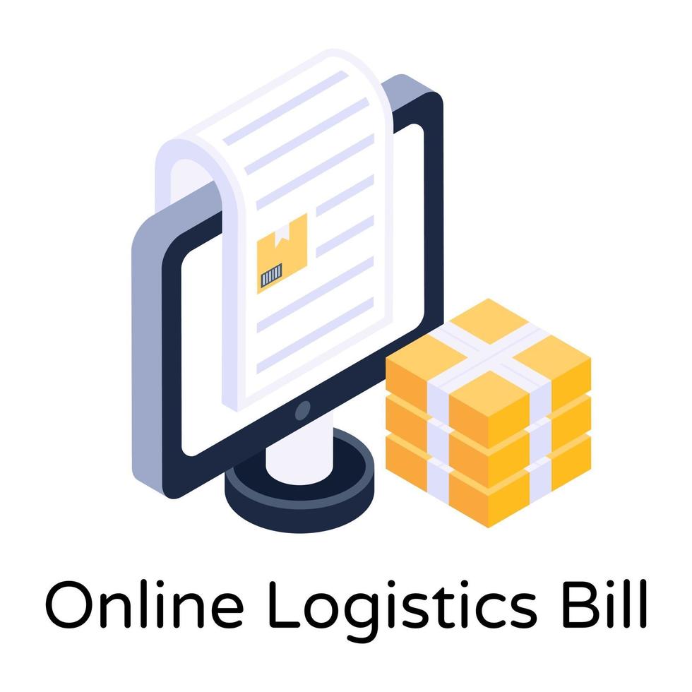 Online Logistic bill vector
