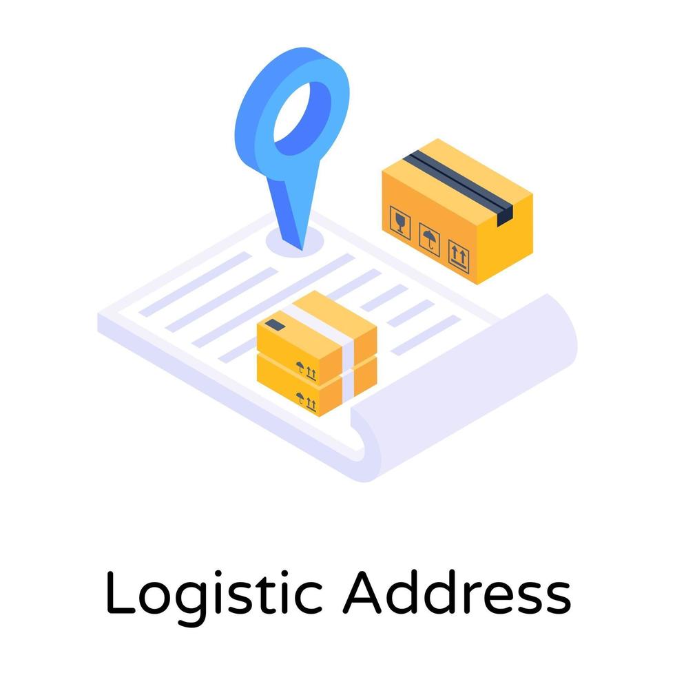 Logistic Delivery  Address vector