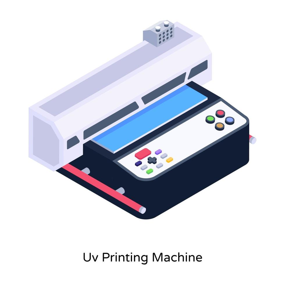 Uv Printing Machine vector