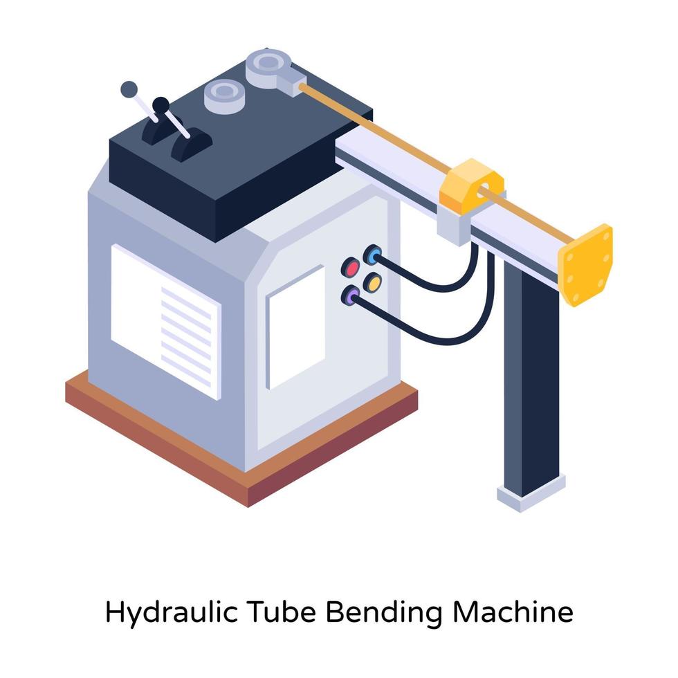 Hydraulic Tube Bending Machine vector