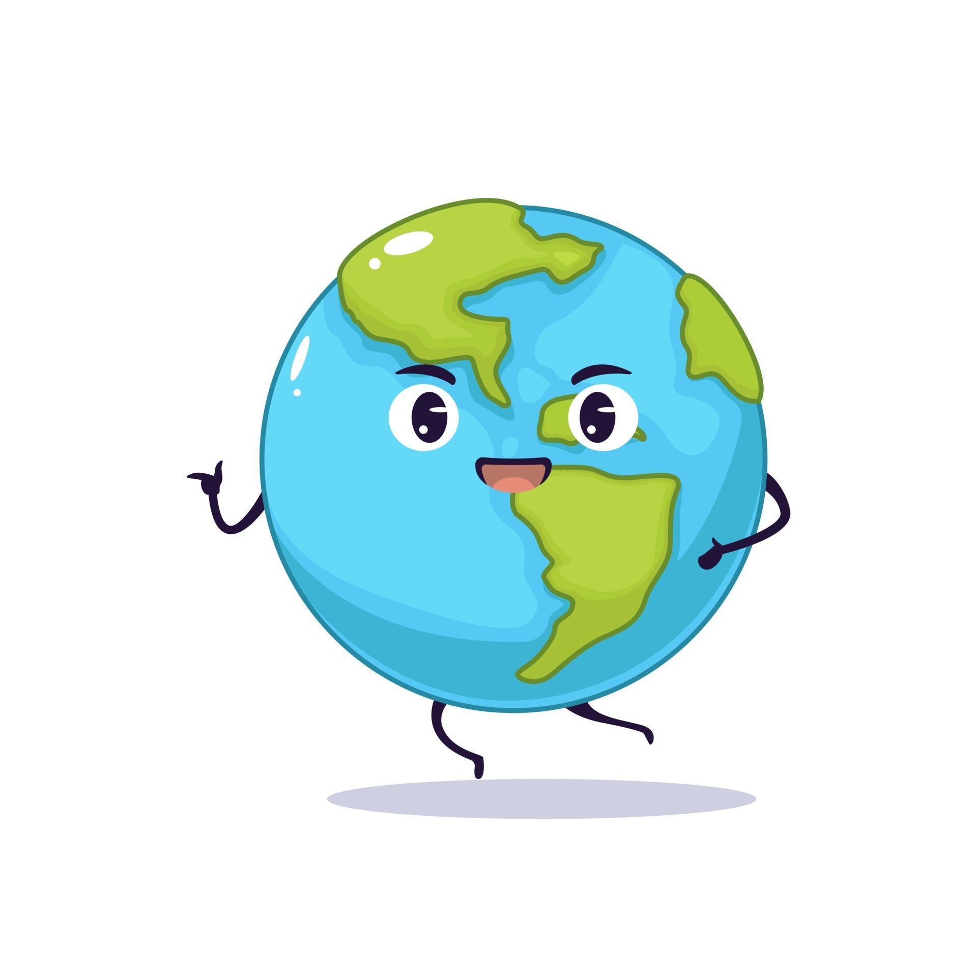 Kawaii cute earth illustration design 3059082 Vector Art at Vecteezy