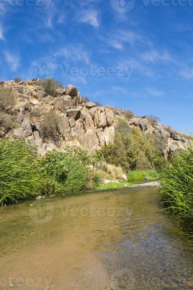 río árabe en taif, saudiarabia foto