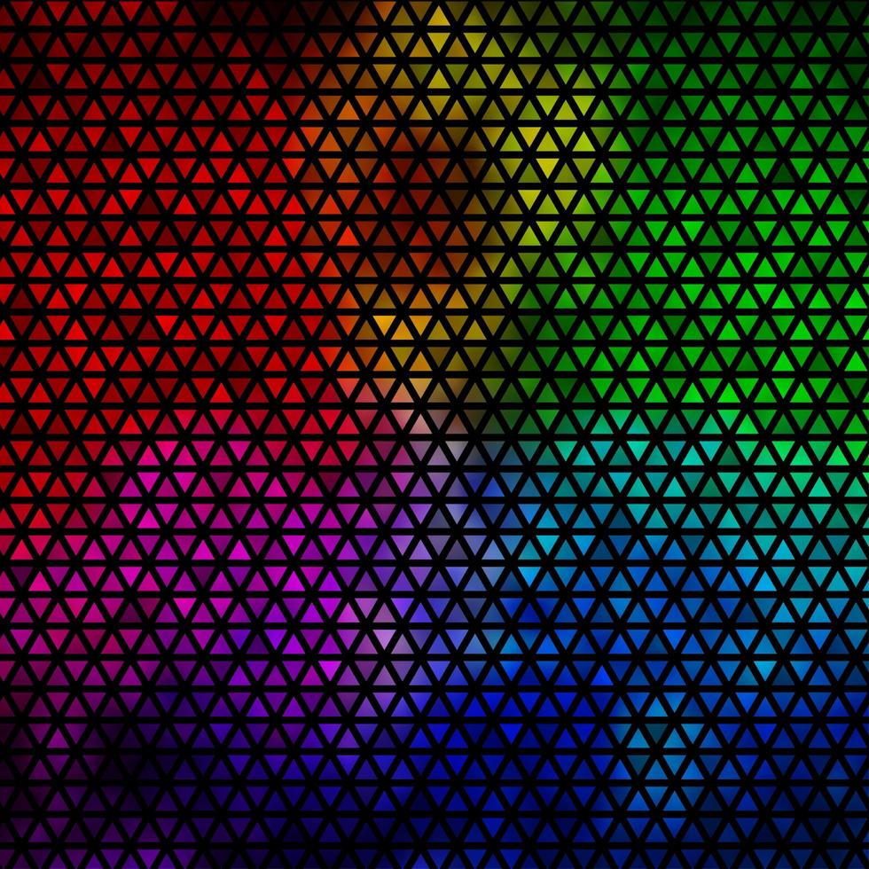 Fondo de vector multicolor claro con estilo poligonal.