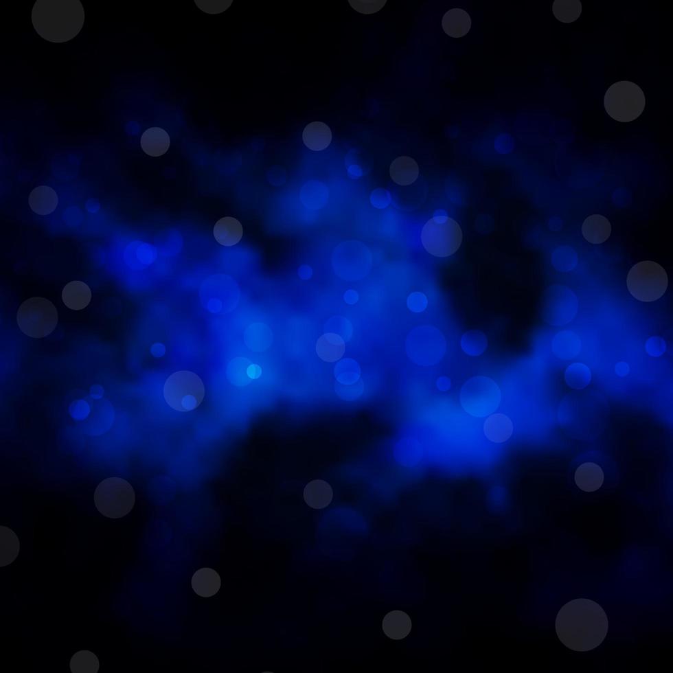 Dark BLUE vector backdrop with dots.