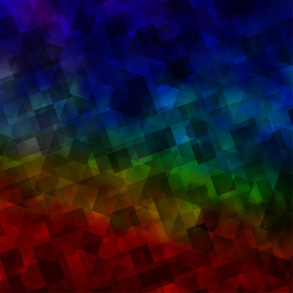Fondo de vector multicolor claro con estilo poligonal.