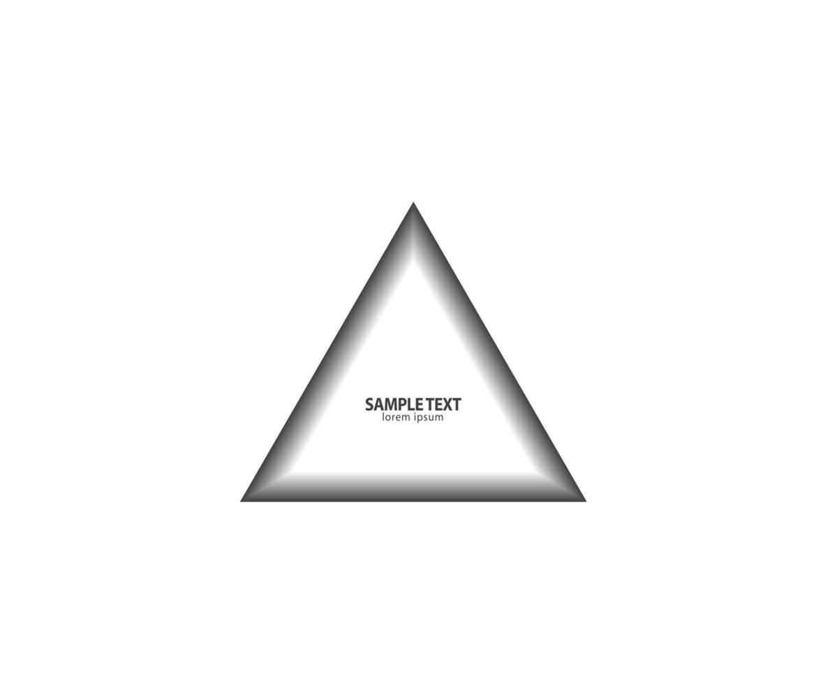 vector de línea triangular. forma geometrica. signo de logotipo